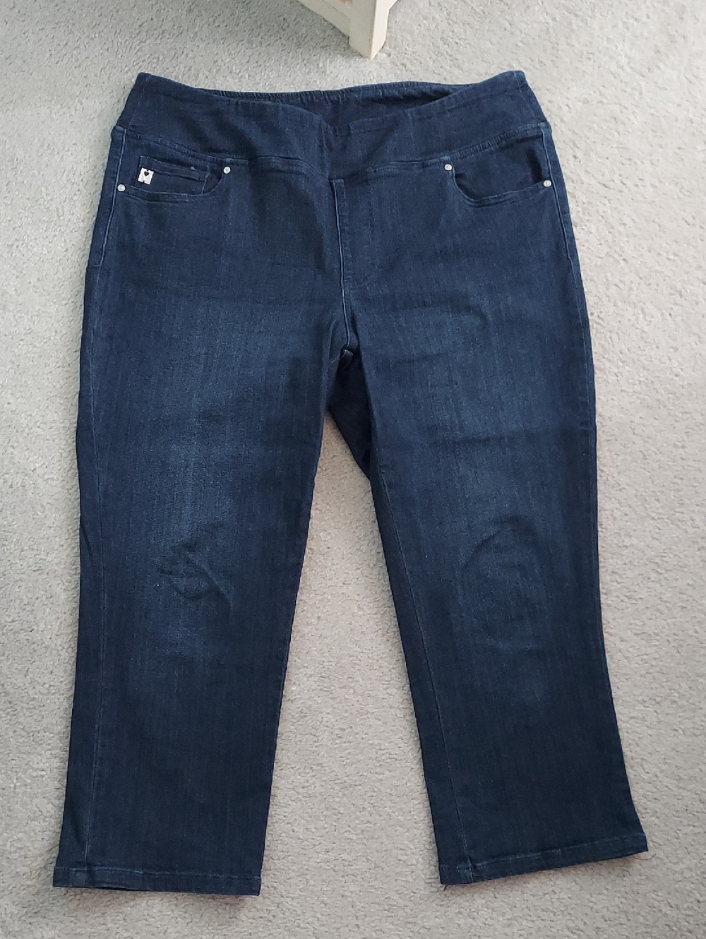 Belle By Kim Gravel Denim Crop Jeans